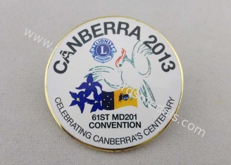 Van het het Messings Harde Email van Canberra de Imitatiedouane van de de Reversspeld met CMYK-Druk
