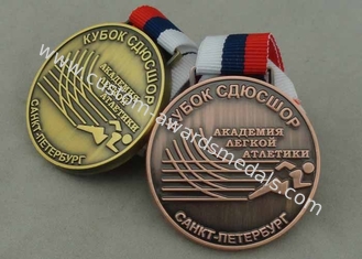 De Lopende Medaille van Rusland van de zinklegering, de Antieke Medailles van het Verkoperenlint