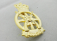 Van de het Zinklegering van het matrijzenafgietsel JYDSKE de Reversspeld, 3D Zachte Emailspeld met Nevelig Geplateerd Goud