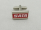 SATA-Harde het Emailcufflink van de Zinklegering, 17 mm Nevelige Kleurendruk voor Club