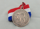 3D Gegraveerde het Lintmedailles van 50 mm, de Medaille van de Triatlonherinnering met Halslint