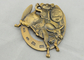 4.0mm Haut-reliëf 3D Matrijs Gegoten Medailles door Antiek Gouden Plateren voor Gift
