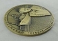 4.0mm SNS Ronde Matrijs Gegoten Medailles door Plateren van het Beide Kanten 3D, Antieke Messing