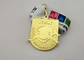 Aangepaste het Medaillonmatrijs Gegoten Medailles van de Voetbalvoetbal, de Gebronste Toekenning van de Politieuitdaging