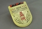 Van het de Toernooienlint van Jiujitsu het Afgietsel van de de Medaillesmatrijs met Gouden Plateren
