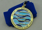 Hawaiiaanse het Lint 3d Medaille van de Kanoclub door de Matrijzenafgietsel van de Zinklegering met Gouden Plateren