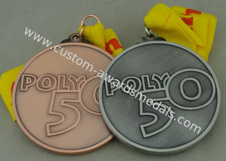 De Gegoten Medailles van de zinklegering Matrijs voor Sportvergadering, Poly 50 Kentekens Antiek Koper