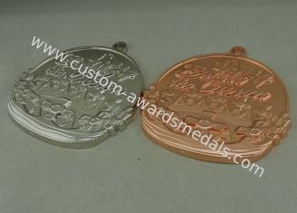Van de het Zinklegering van Verkoperenmatrijs Gegoten Medailles 3D de Karatemedailles zonder Email
