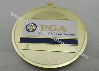 Zuidelijke Texas de Sectieijzer van PGA/Messing/Kopermedaille met Synthetisch Email, de Matrijzenafgietsel van de Zinklegering
