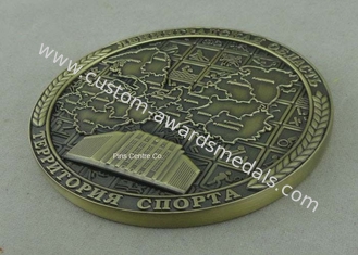 3D Gepersonaliseerde Medailles van Overheidsmatrijs Gegoten Medailles Toekenning met Tin
