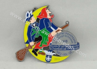 De Medaille Zacht Email van Neudorferhexenzunft Carnaval, Antiek Nikkelplateren