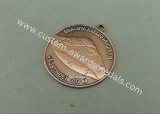 Medailles van het de Medailles 3D Lint van het sporten de Antieke Koper Matrijs Gegoten met Messingsmateriaal
