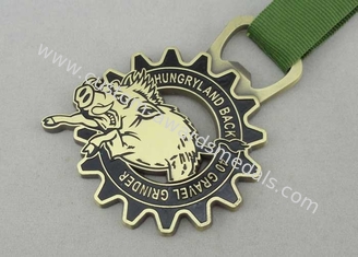 Hongerig van het de Medailleszink van het Landlint de Legeringsmateriaal met Zacht Email en Antiek Messingsplateren