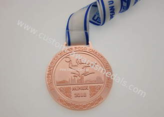 De zachte Medailles van het Email Lopende Ras, het Lint van de de Medailleshals van het Douane5k Ras
