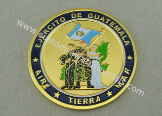 EJERCITO de Gepersonaliseerde Muntstukken van DE Guatemala door de Matrijzenafgietsel van de Zinklegering en Gouden Plateren