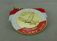 Zachte het Emailmedaille van het matrijzenafgietsel, Marathon Lopende Medaille met Druklint
