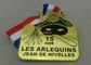 Het gouden Kenteken van de Vieringsmedailles van België Carnaval, de Sportenmedailles van de Zinklegering