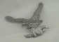 Het aangepaste 3D Militaire Embleem van de Zinklegering, het Antieke zilveren Kenteken van de Politiespeld