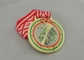 De Medailles van het het Triatlonlint van de eijacht, 3.0mm Verkoperen met Volledig Kleurenlint