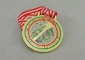 De Medailles van het het Triatlonlint van de eijacht, 3.0mm Verkoperen met Volledig Kleurenlint
