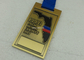 Oude het Emailmedaille van het Bronsmetaal voor Marathonsporten met het Gouden Eindigen