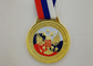 3D van het de Douaneemail van de Zinklegering de Medaille Gouden Plateren met Lint 900*25 mm