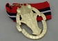 Demarkmatrijs Gegoten Medaille voor Lopen 3D met het Gouden plateren van de Zinklegering