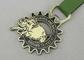 Hongerig van het de Medailleszink van het Landlint de Legeringsmateriaal met Zacht Email en Antiek Messingsplateren