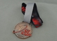 De Medailles van het karatelint, de Matrijzenafgietsel van de Zinklegering met Email en Antiek Verkoperen