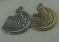 De dubbele Sporten van kanten 3D Bali sterven Gegoten Medailles, Antiek Messing en Antiek Zilveren Plateren