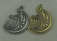 De dubbele Sporten van kanten 3D Bali sterven Gegoten Medailles, Antiek Messing en Antiek Zilveren Plateren