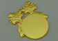 goot 3D Matrijs van 80 mm Medailles van Clown voor Carnaval, Zinklegering met Nevelig Gouden Plateren