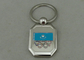 Het olympische Afgietsel van de de Legeringsmatrijs van het Reclamekeychain Zink met Zilveren Plateren
