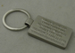3D Plateren van Keychain van de Zinklegering Nevelige Zilveren voor Auto Zeer belangrijke Kettingen